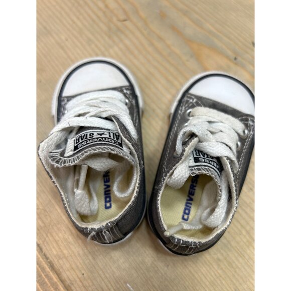 Converse Chuck Taylor All Star Sneakers Infant US2 11cm Gray Low Top 7J794 - Picture 5 of 8